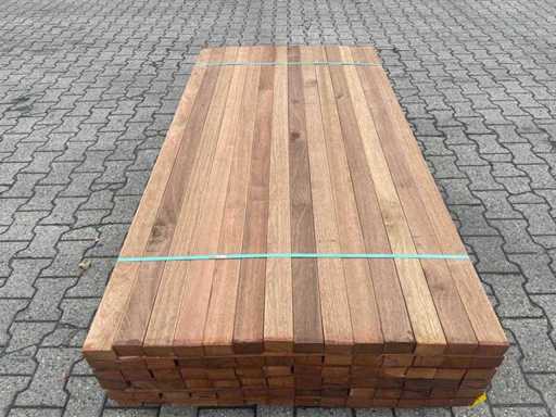 Guyana Teak Onderliggers Geschaafd 1550x68x45mm (151x)