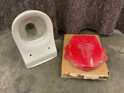 Toilettes murales Villeroy & Boch O.Novo Kids avec lunette de toilettes