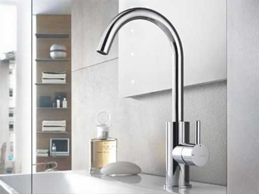 Hotbath Laddy Washbasin Mixer Tap 28cm chrome