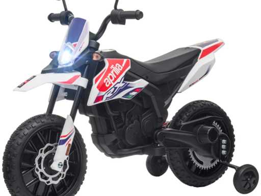 12V elektrische motorfiets voor kinderen met aandrijfwielen, LED-verlichting, muziek