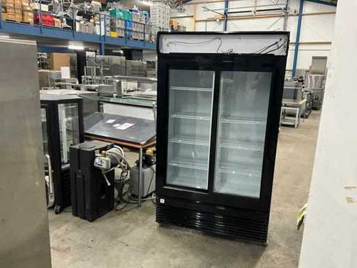 7455.1395 dubbeldeurs glasdeur koelkast