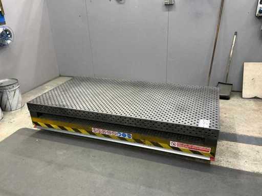 DEMMELER - Perforated Welding Table with Scissor Lift Table