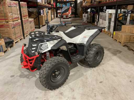 2024 Ultra Motocross Commander 200 Quad z tablic? rejestracyjn? bia?y