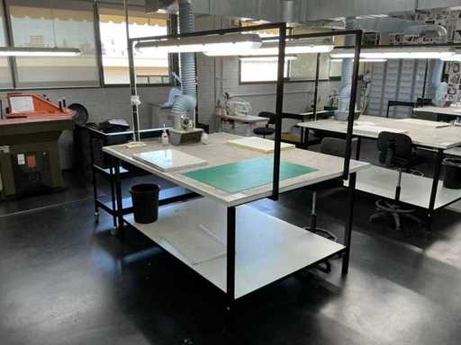 Stoffen werkbank