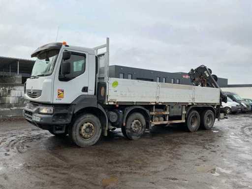 Renault Kerax 430 dxi Lkw mit Lkw-montiertem Kran Hiab 166 ES-4 Hiduo