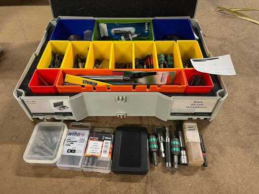 Lotto di frese, svasatori, set di fresature (inclusi Wera, Wiha, Milwaukee)