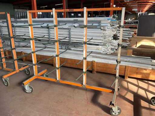 Profile transport trolley