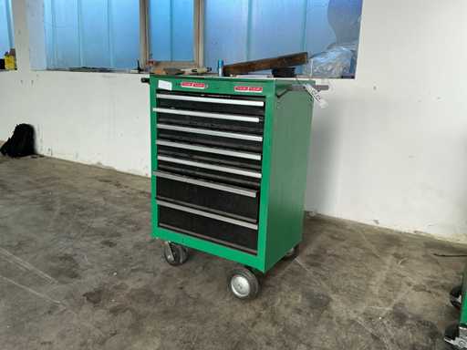 FLEXLINK workshop cabinet, with contents