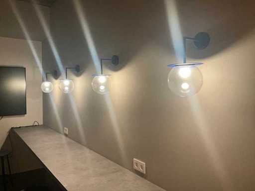 Design LED wall lights (4x)