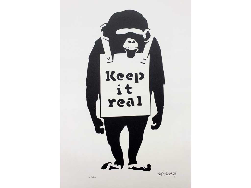 Banksy (Né en 1974), d'après - Keep it real