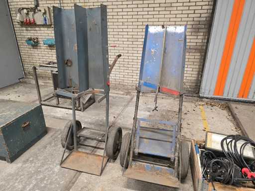 Chariot de machine à découper le feu (2x)