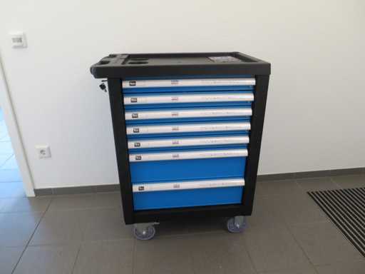 HBM 196 BL gereedschapswagen gevuld