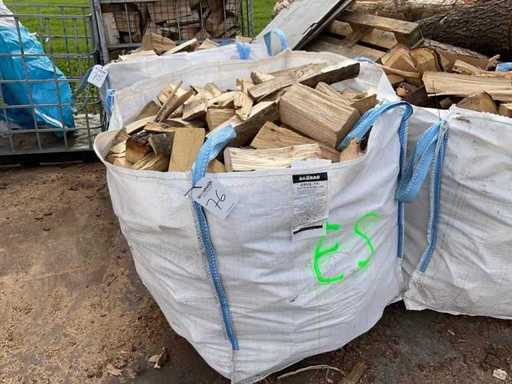 Haardhout gekloofd Essen in big bag ca 0,9 m³