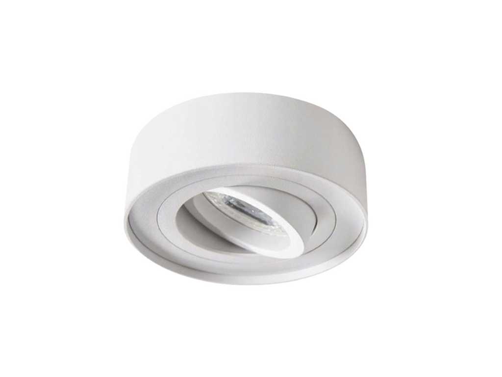 GU10 Designeinbauleuchte Zylinder sandweiß schwenkbar mit Lampenfassung (50x)