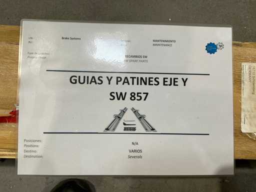 SW857 Y-as Geleiders & Skids