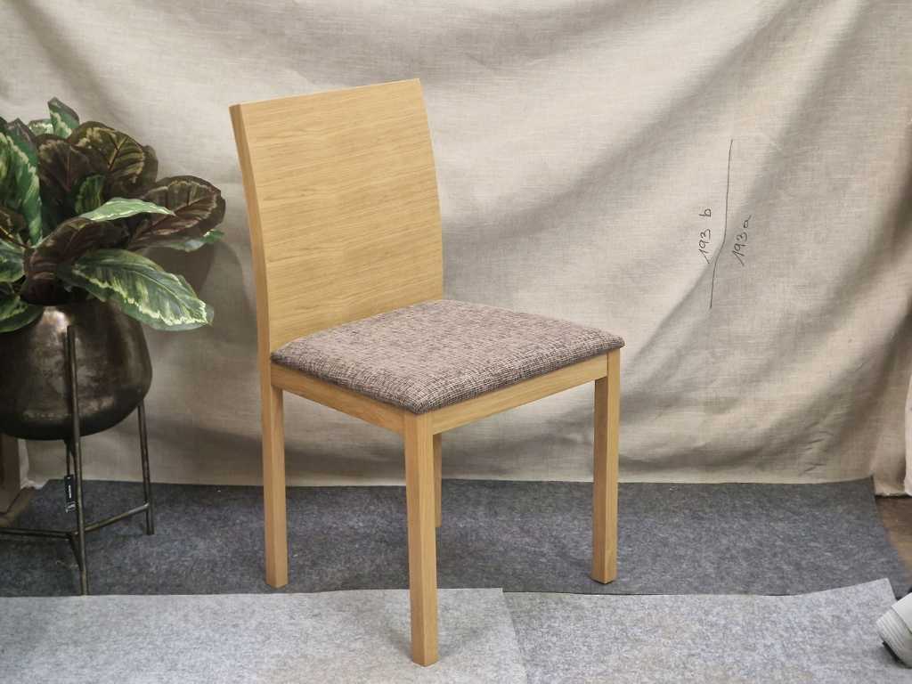 Jules Holz mit Stoffen - Esszimmerstühle (6x)