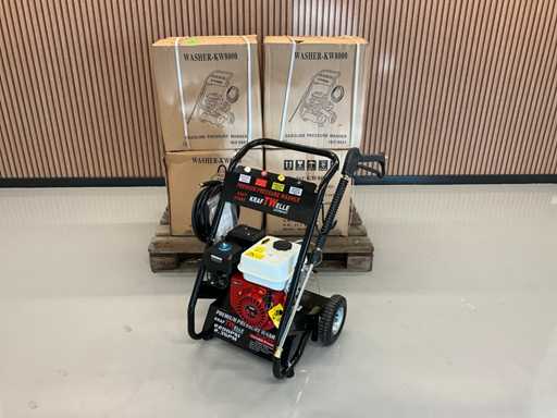 5x Ongebruikt Kraftwelle KW8000 Benzine Hogedrukreiniger