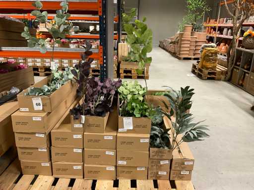 Horse Copper Eucalyptus and Mango Artificial Leaf Branches