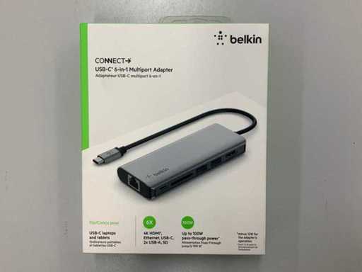 Belkin USB-C 6-in-1 Multiport Adapter