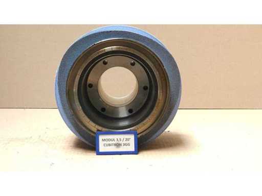 Reishauer RZ 400 / 800 / 1000 - Module 3.5 EW 20° 3GG Cubitron - Draagflens inclusief slijpwielflens