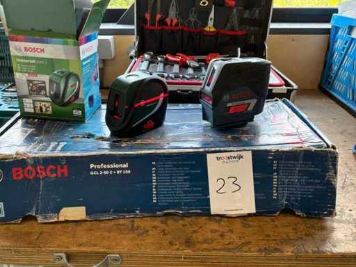 Bosch Universal nivel 2 / GCL 2-50 C Laser de construcție cu trepied (2x)