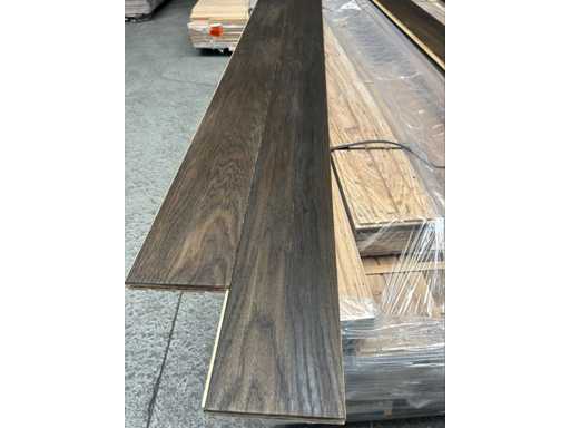 53,04 m² Parchet din stejar masiv 20mm Ulei Graphit