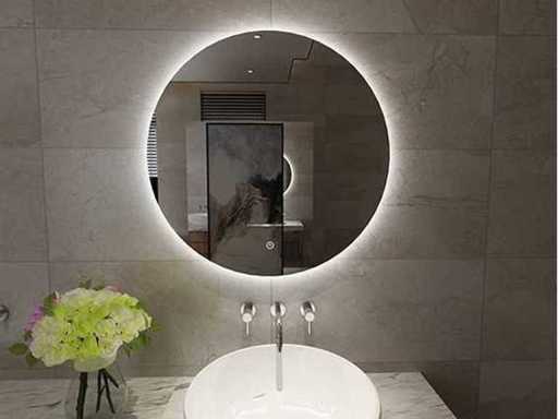 Wiesbaden 38.4401 Giro Bagno specchio intorno a 80cm
