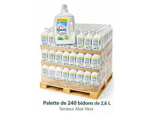 Pallet, consisting of 240, detergent cans, 2.6 l aloe vera,
