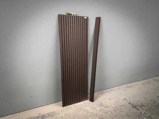 Radiateur de conception 58x181cm avec thermostat en acier inoxydable