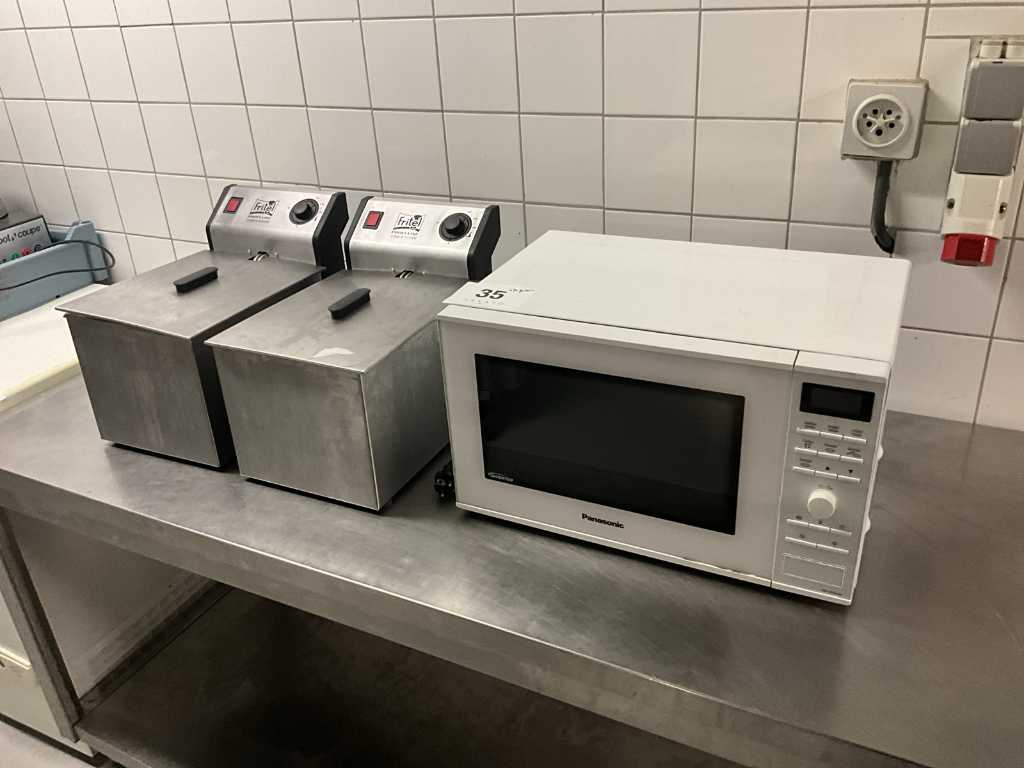 3x miscellaneous kitchen appliances FRITEL, PANASONIC