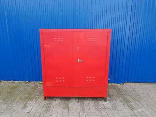 Hazardous materials cabinet steel with drip tray
