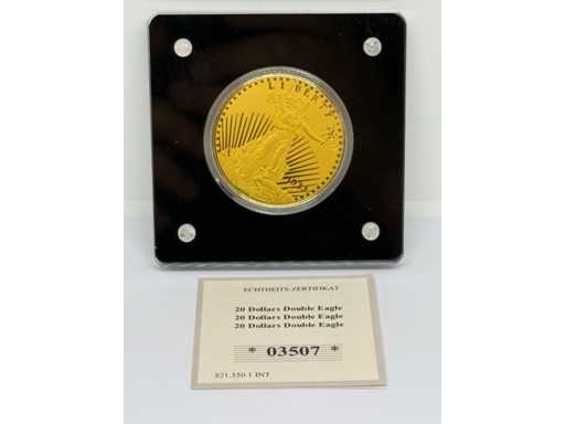 1/200 oz 999 Fijn Goud 20 dollar Double Eagle