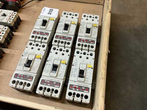 Disjoncteur Siemens 3VF4211 MCCB 250A 3 pôles (6x)