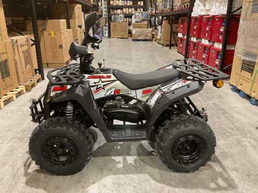 ATM T3B Commander 200cc Black Quad with license plate white