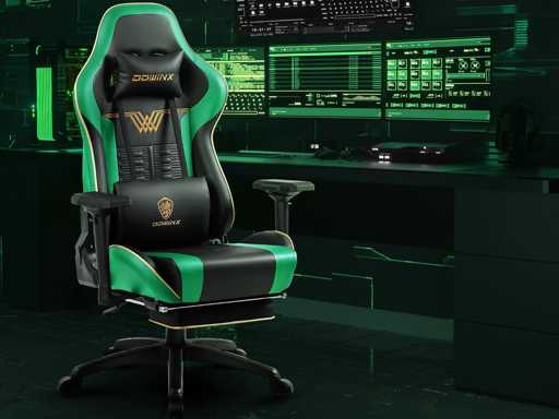 Chaise de Gaming à Dossier Haut avec Repose-Pieds