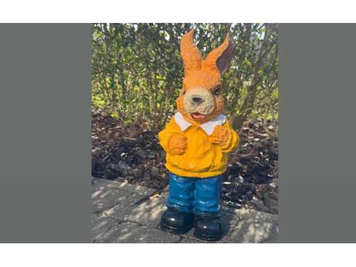 Easter Bunny / Paashaas H48cm Yellow