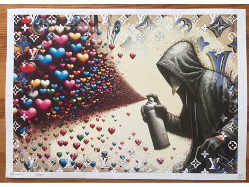 MORTE NYC: Banksy dipinge Love Heart 25/100