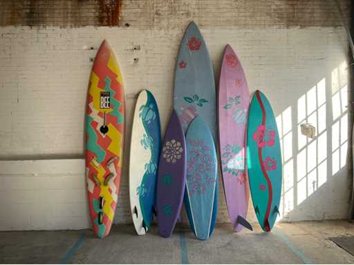 Objet décor planche de surf (7x)