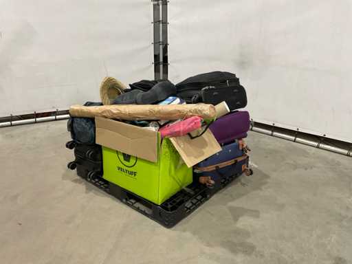 Suitcases and weekend bags with unknown contents