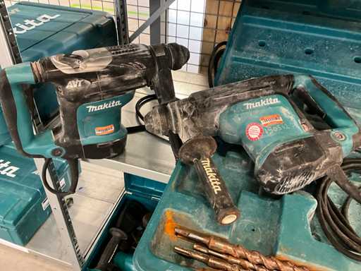 Makita HR3210C Drill/breaker hammer (2x)