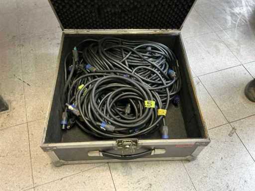 Speacon Cable 4x4mm2 10x 2,5m și 4x 15m