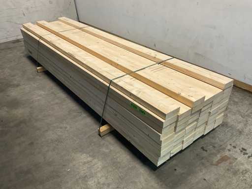 Vuren balk geschaafd 375x16x6,3 cm (49x)