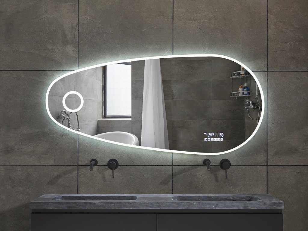 Designerskie lustro LED 140x65cm