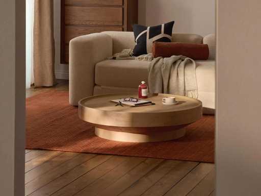 Table basse ronde XL en manguier Benno - Westwing Collection