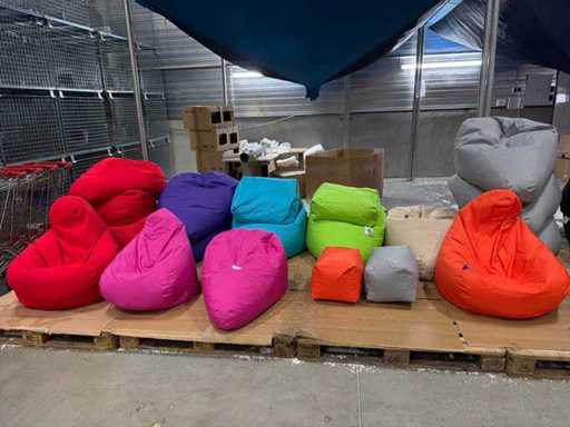 Loft25 Party Beanbags (+ ławki na stopy) (15x)