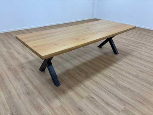 Oak dining table 250 cm