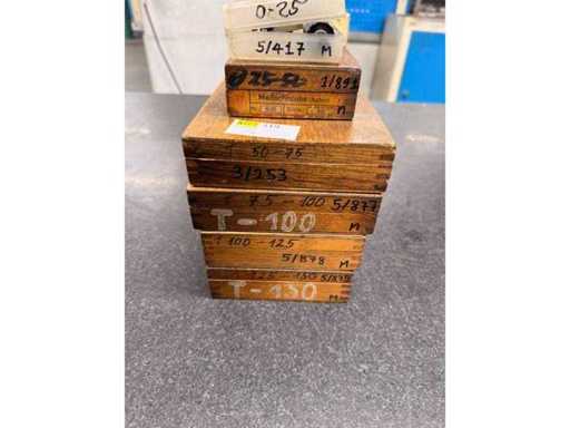 KS Suhl - Posten (6-teilig) Außenmikrometer Bügelmessschrauben 0-150 mm