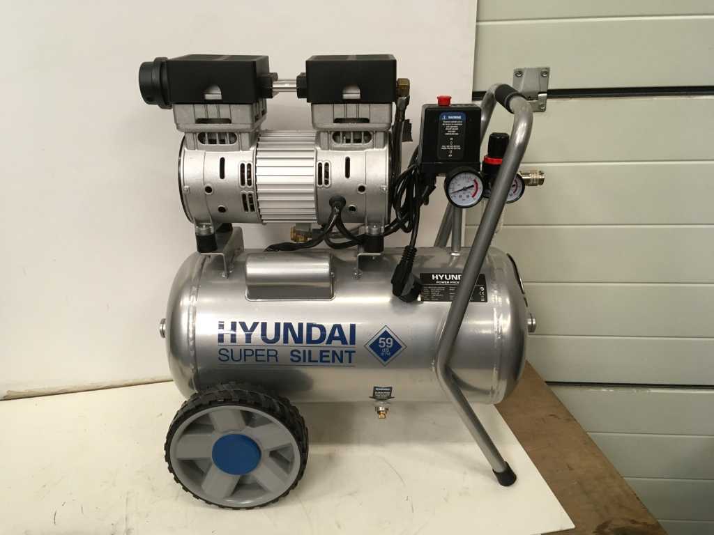 Hyundai 55758 Compresseur - sans huile – 230 V – 8 L