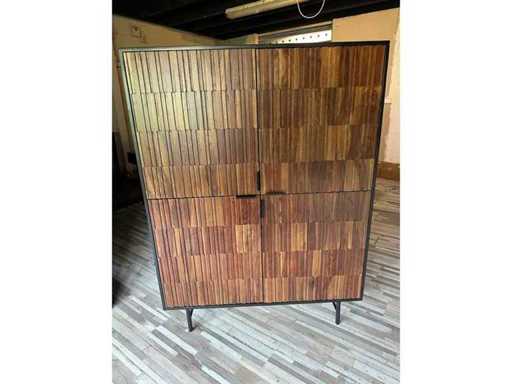 TV four doors cabinet Dimaro covered with driftwood teak size 1120x45x160 cm new in packaging