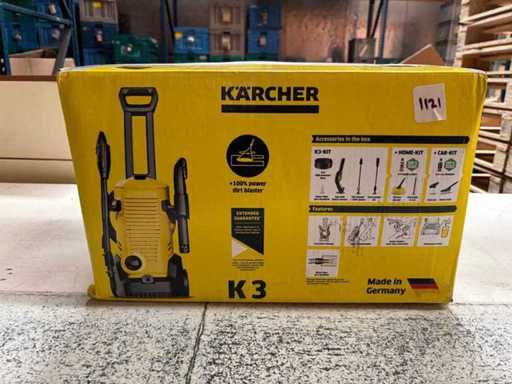 Kärcher K3 high-pressure cleaner for home and car – 120 bar – 380 l/h